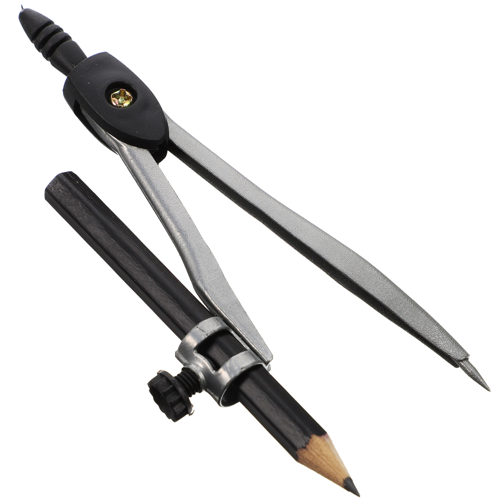 Math Geometry Set With Compass - Compas professionnel en métal, ensemble de