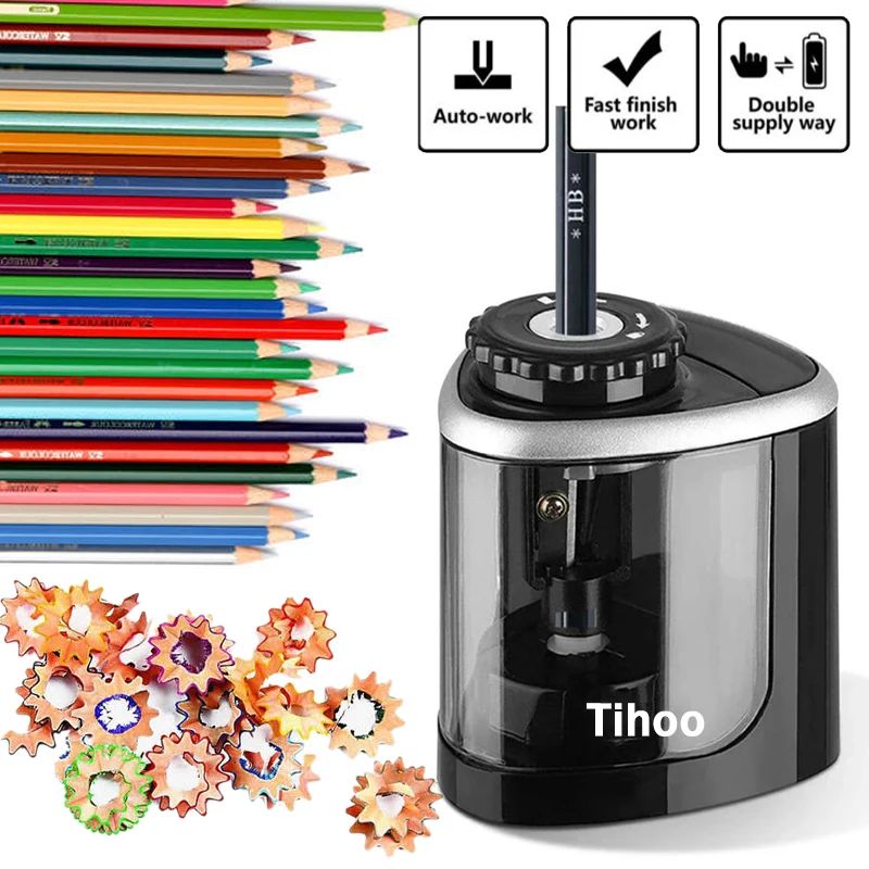 Electric Pencil Sharpener Usb - Taille-crayon électrique automatique à piles, lame