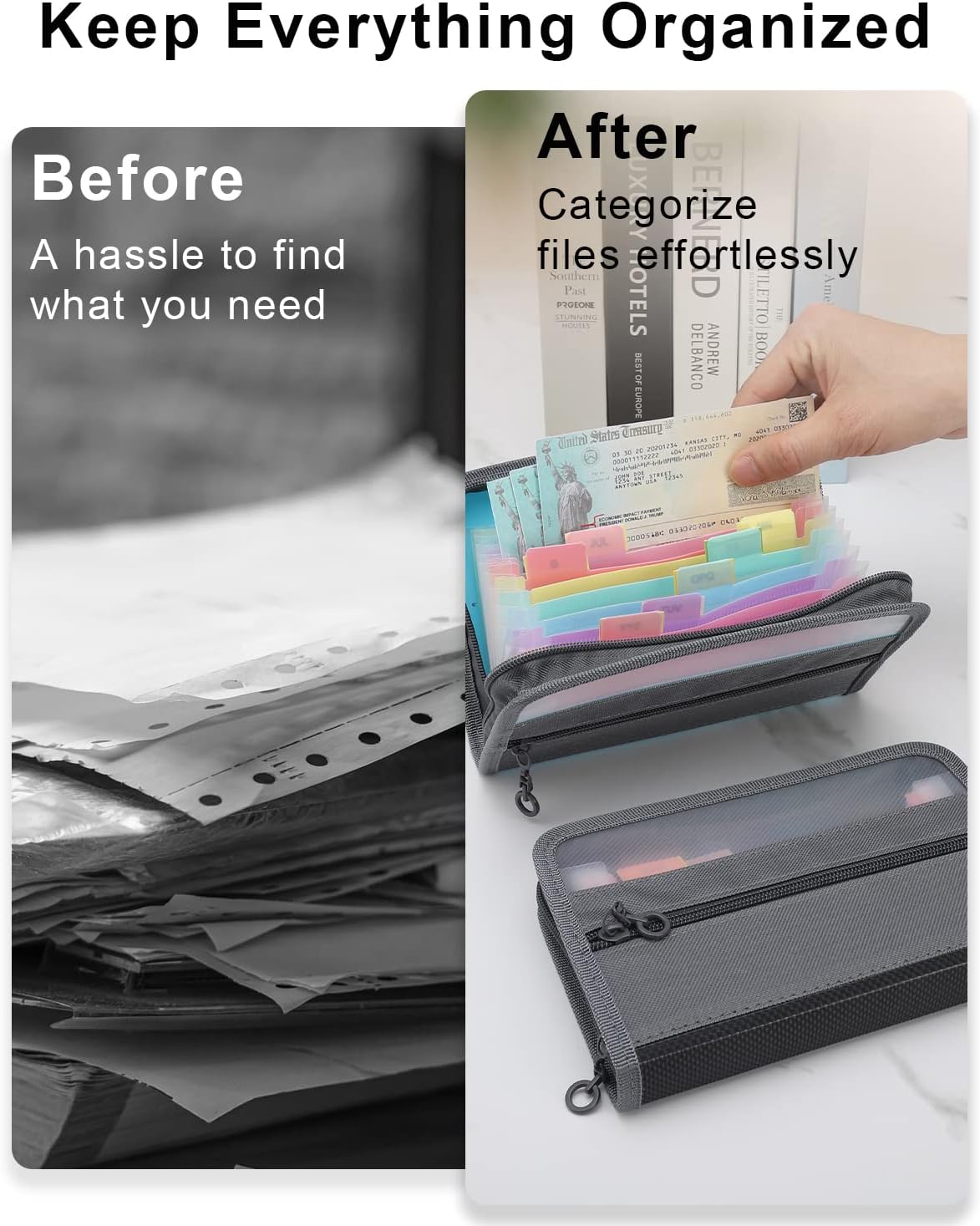 Petit organiseur de documents  - Expandable Accordion File Folder 13 Pockets avis et prix