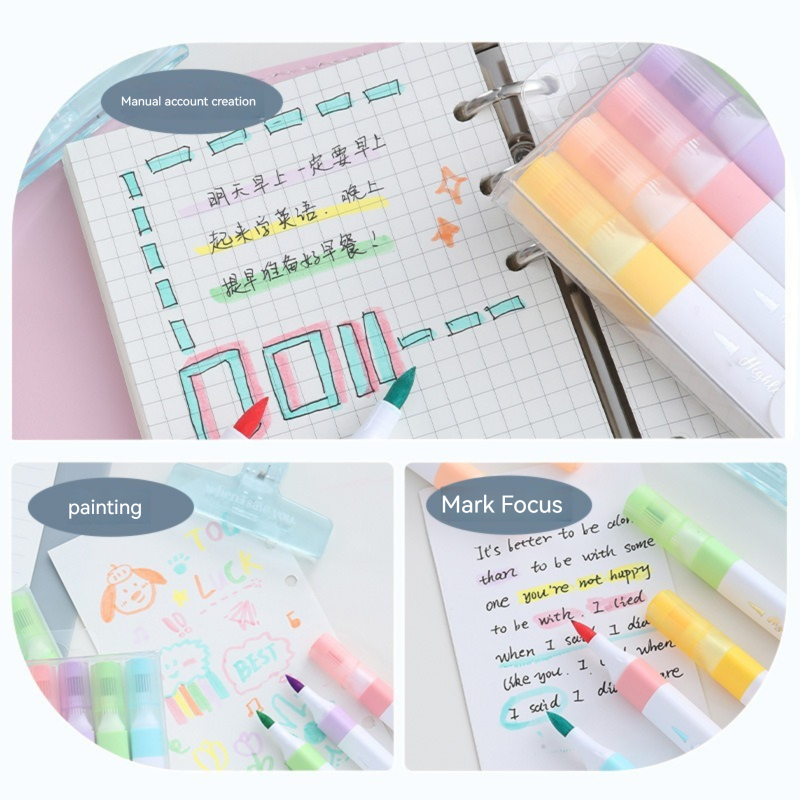 Ensemble de stylos surligneurs - Pastel Highlighter Set Double Ended avis et prix