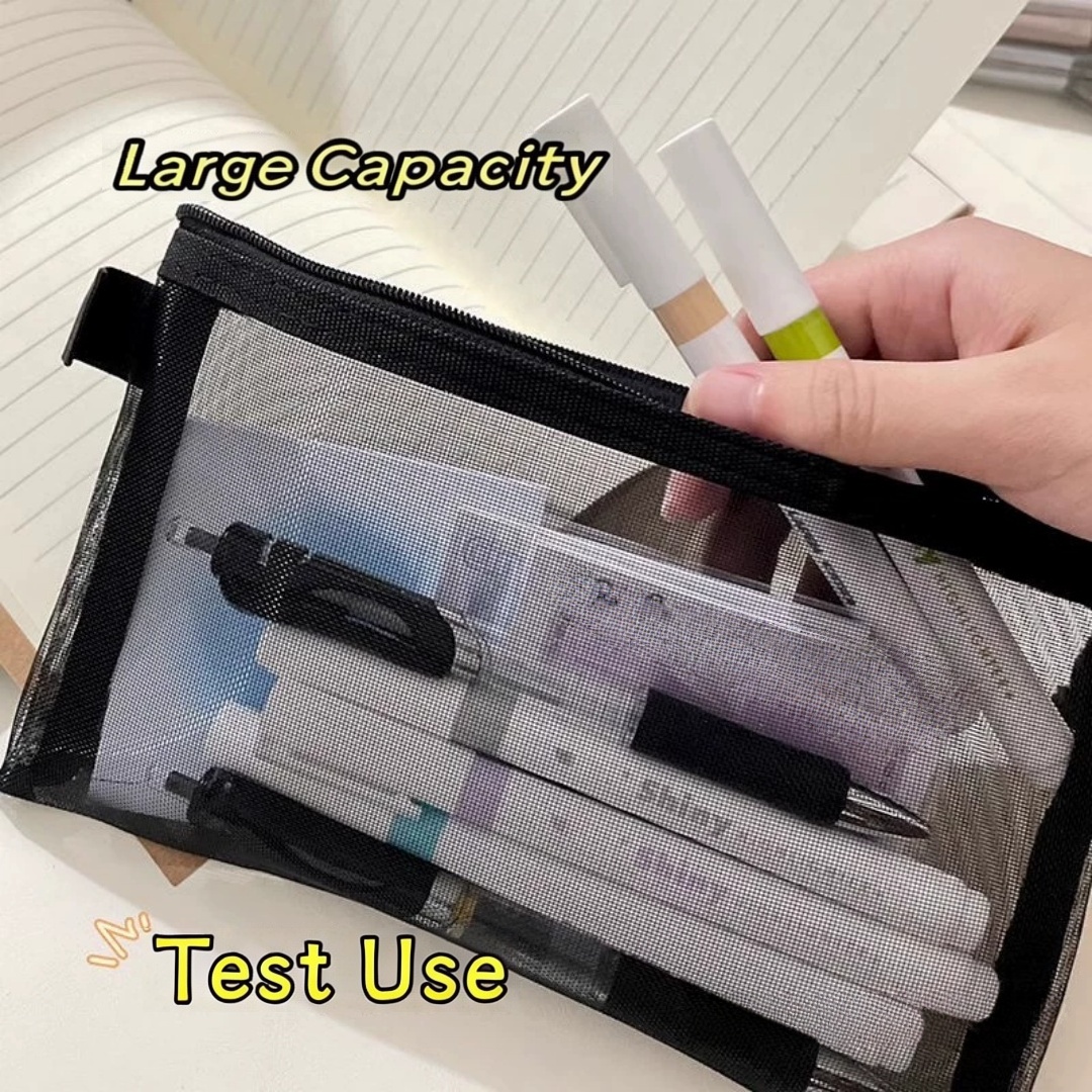 Pochette de rangement pour cra - Clear Mesh Pencil Pouch For Exam avis et prix