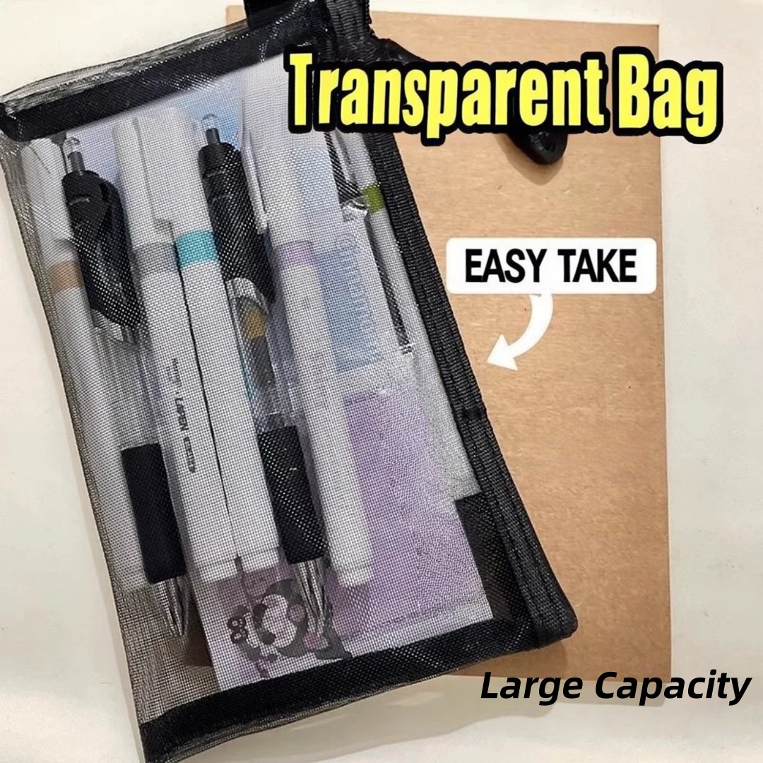 Pochette de rangement pour cra - Clear Mesh Pencil Pouch For Exam avis et prix