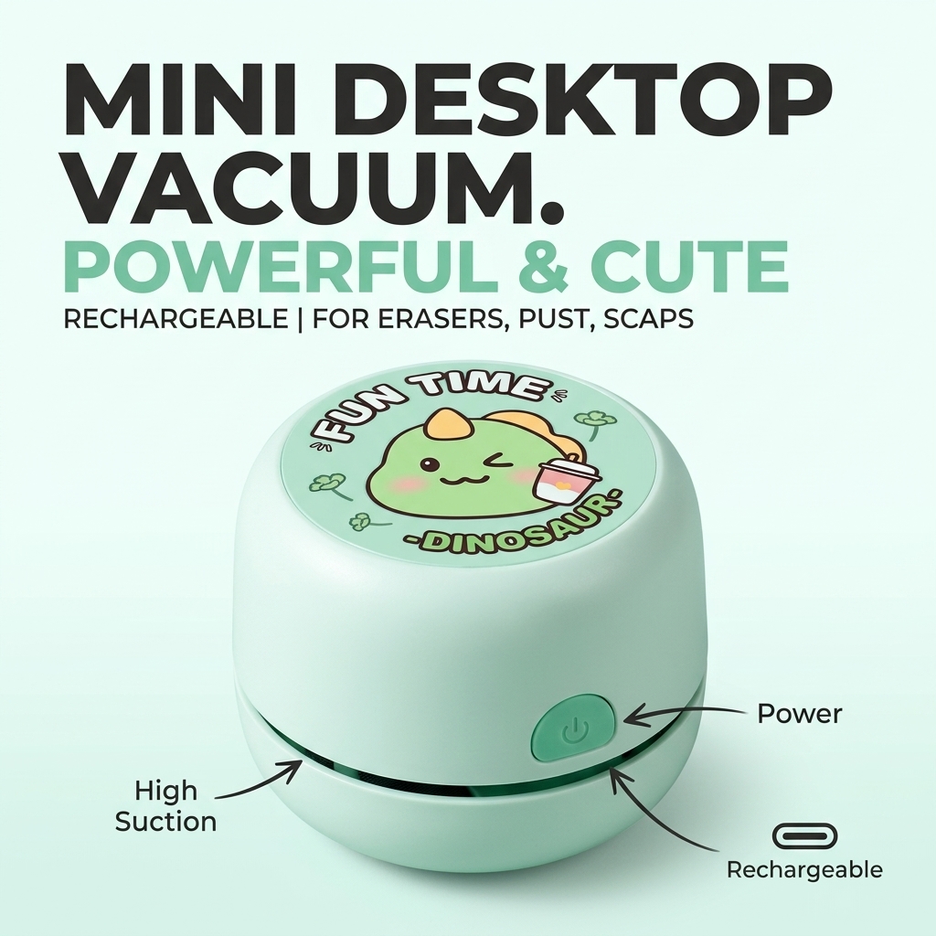 Aspirateur de bureau mini rech - Mini Desktop Vacuum Cleaner For Eraser Dust avis et prix