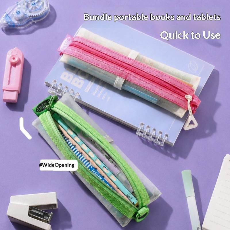 Pochette à crayons en maille t - Clear Mesh Pencil Pouch For Exam avis et prix