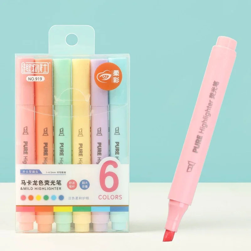 Stylos surligneurs fluorescent - Pastel Highlighter Set Double Ended avis et prix