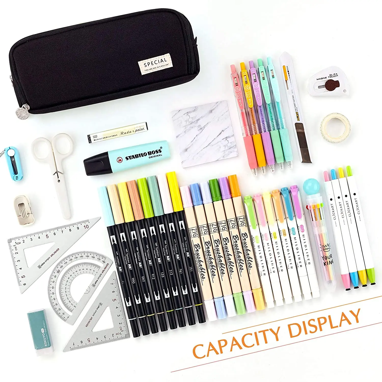 Trousse à crayons grande capac - Aesthetic Large Pencil Case Pouch avis et prix